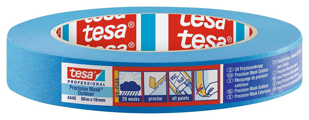 TESA Apsauginė dažymo juosta Tesa 4440 lauko darbams (19mm x 50m)