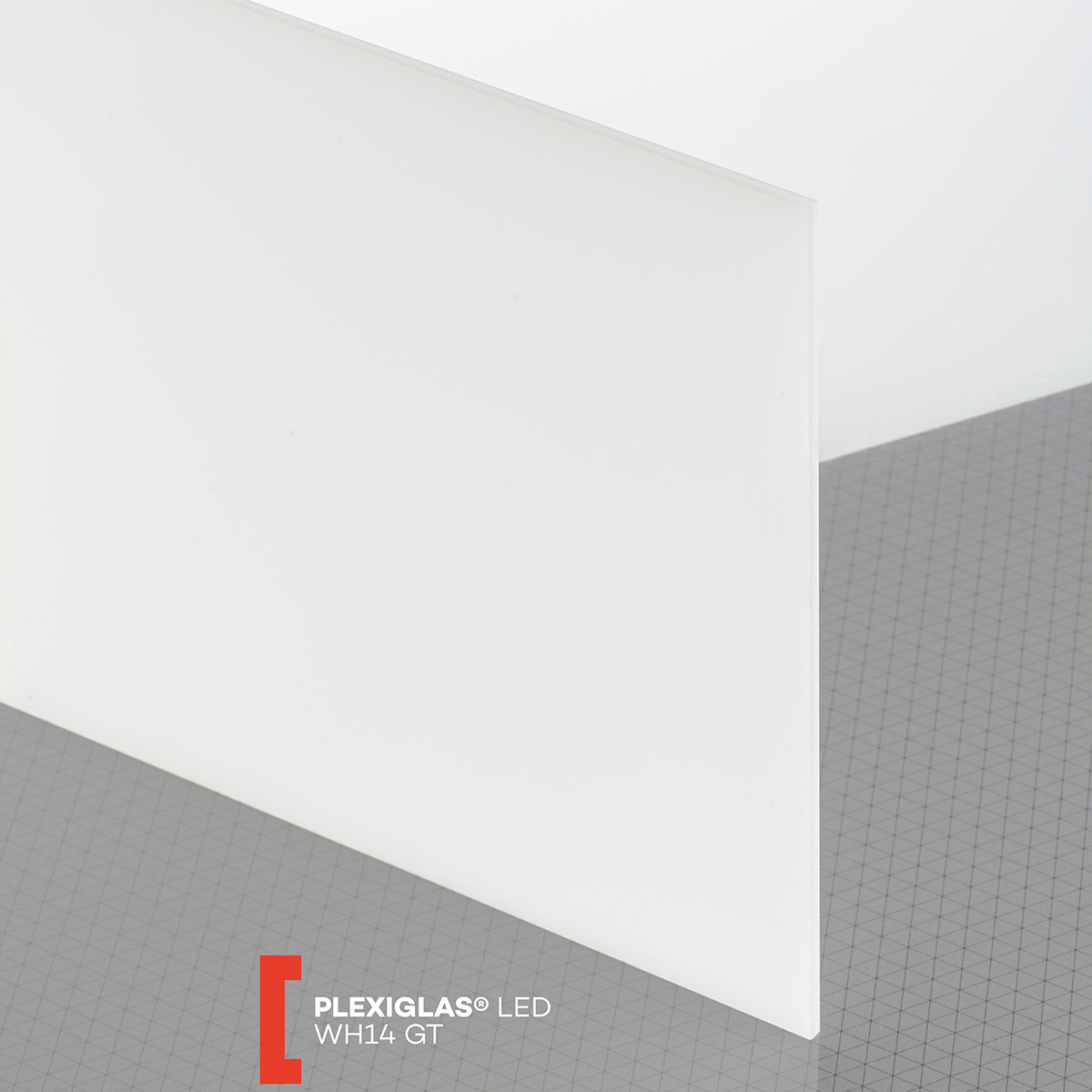 POLYVANTIS GmbH Plexiglas LED (3050x2030x3mm) WH14 balta (2923)