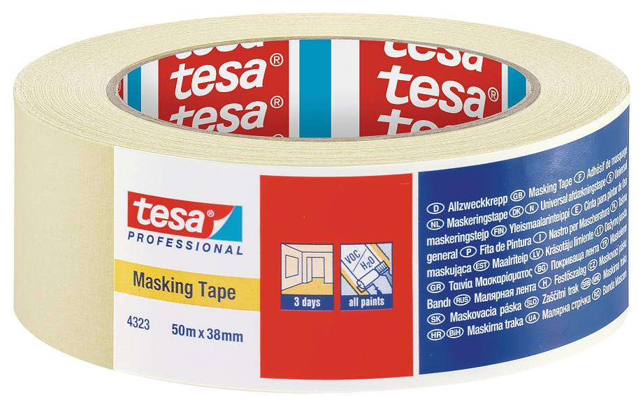 TESA Apsauginė dažymo juosta Tesa 4323 (38mm x 50m)