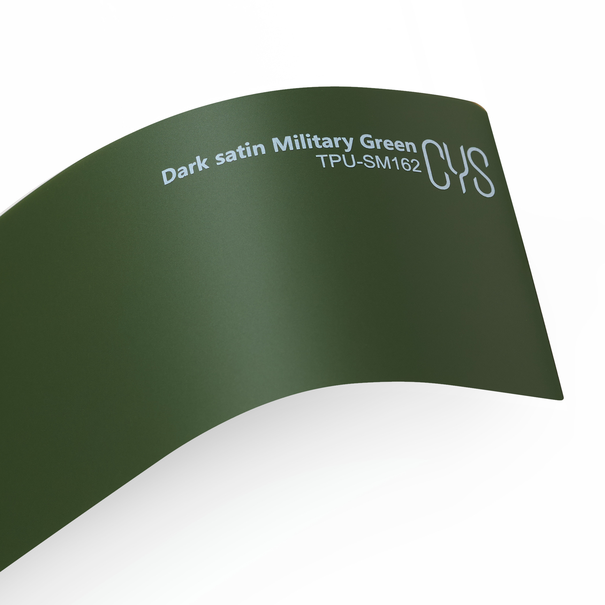 CYS Lipni plėvelė CYS Dark Satin Military Green 971 TPU-SM162, satinas