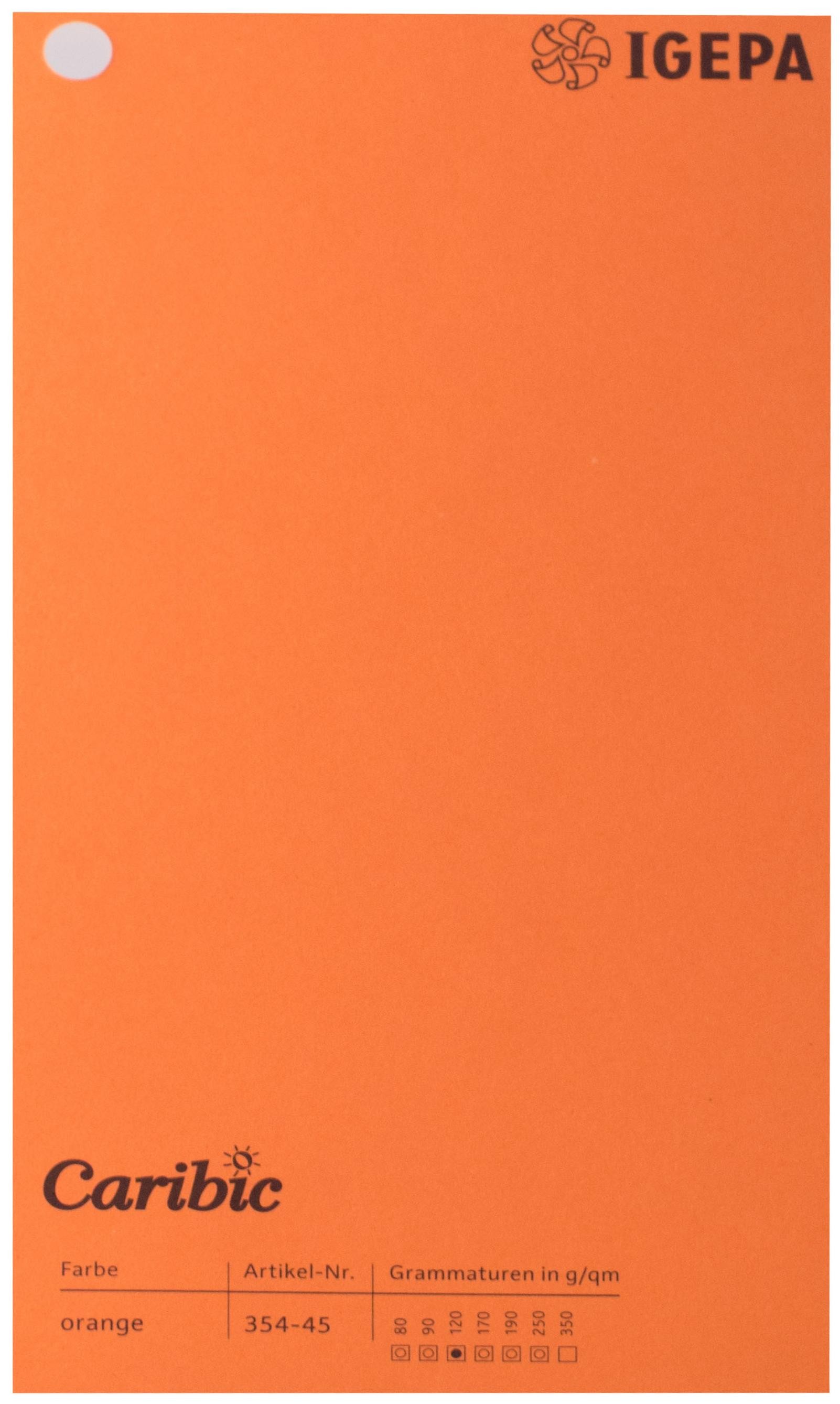 Favini Spalvotas popierius Caribic Nr.45 250g/m2 65x92 cm (oranžinė)
