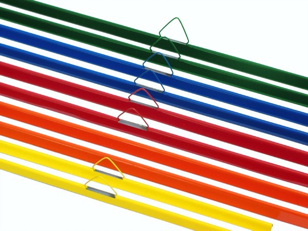 Metaliniai kraštai kalendorių gamybai 33 cm (juodi)
