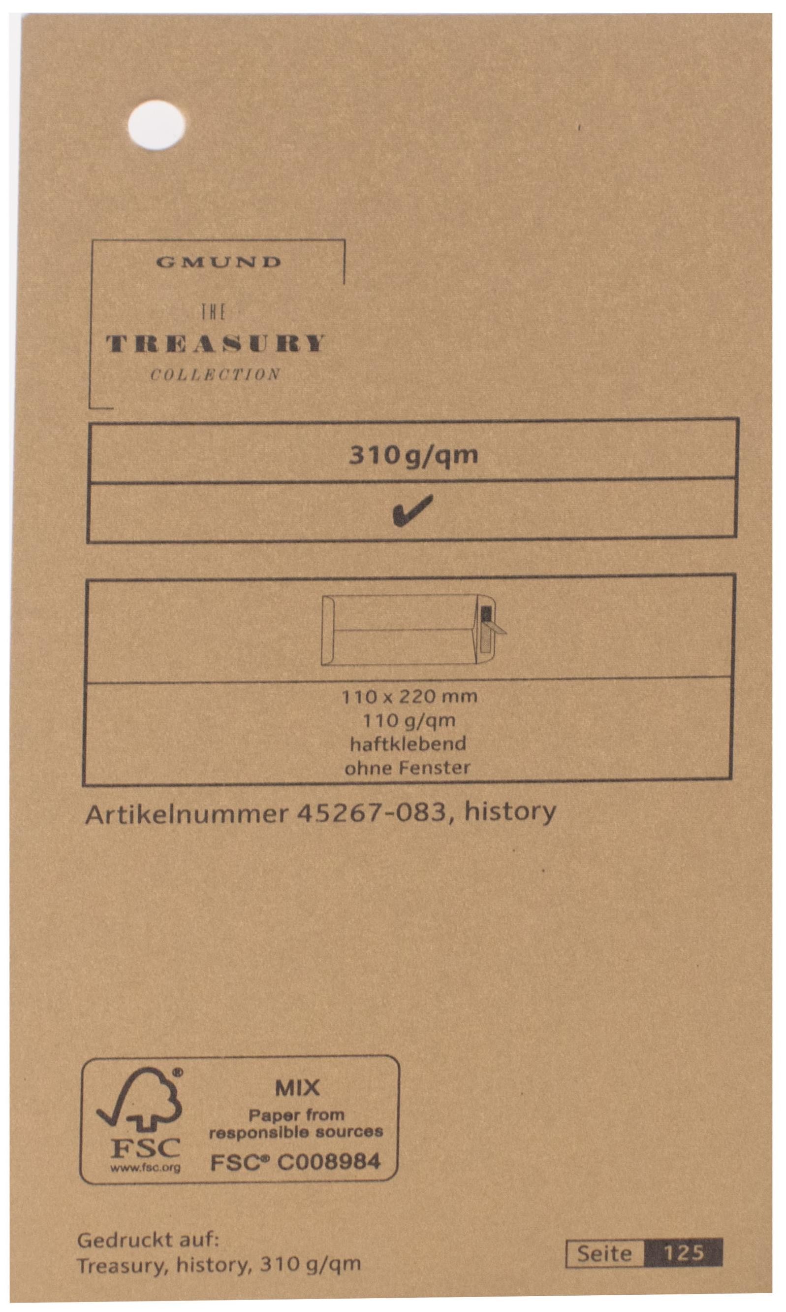 GMUND Metalizuotas popierius Treasury history 310g/m2 70x102 cm FSC M CREDIT