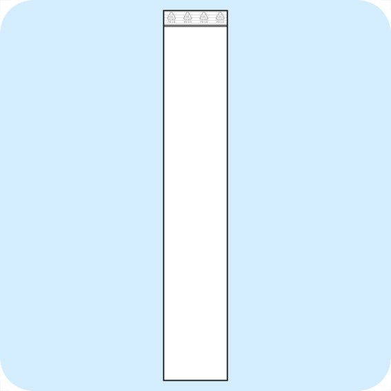 Užspaudžiami maišeliai 40 x 230 mm, PE plėvelė 50mic