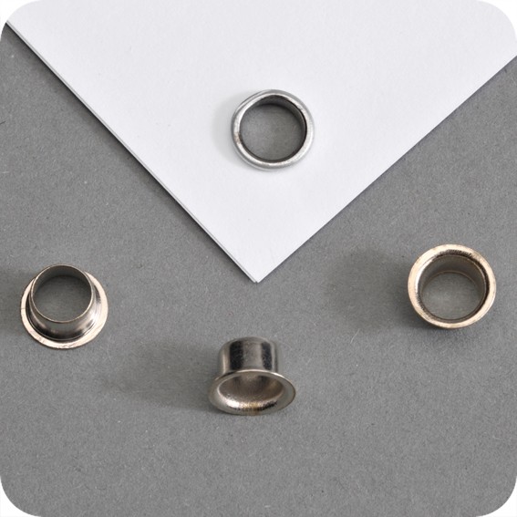 Metalinės nikeliuotos tuščiavidurės kniedės, ilgis 4,3mm Nr. 8E