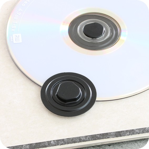 Plastikiniai lipnūs CD laikikliai DN-35mm, juodos sp.
