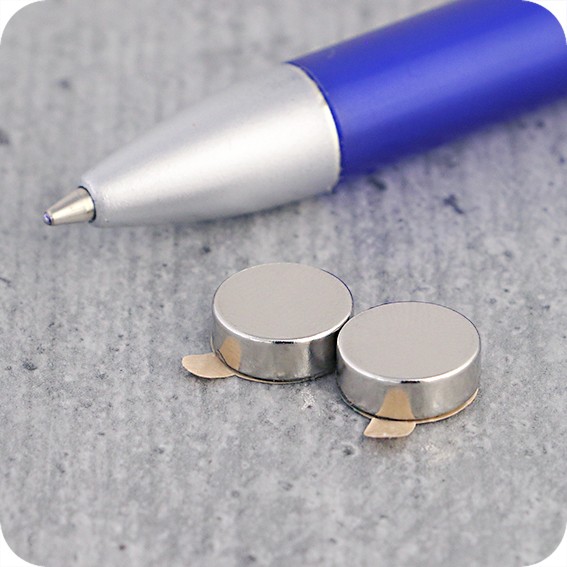 Lipnūs magnetiniai apskritimai, 10mm x 3,5mm, N35 (100 vnt. - 50 porų)