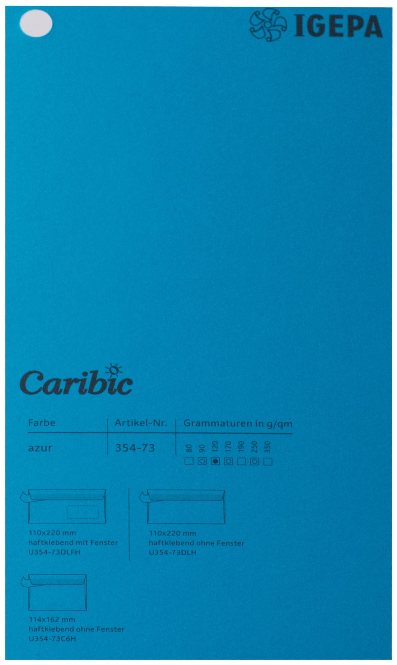 Favini Spalvotas popierius Caribic Nr.73 170g/m2 65x92 cm (matinė žydra)