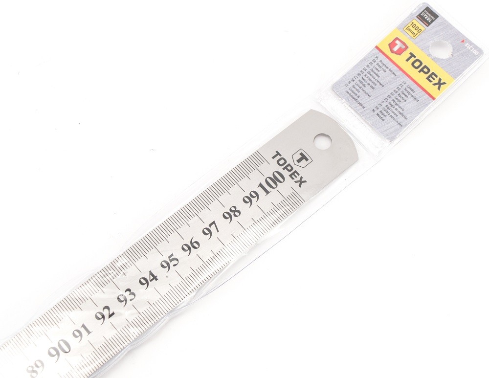 Nerūdijančio plieno liniuotė 1000mm