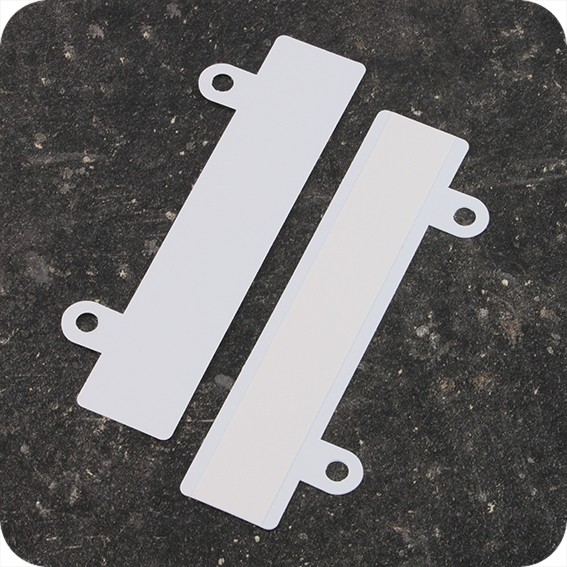 Plastikiniai savilipiai įsegimai 24 x 122mm, balti