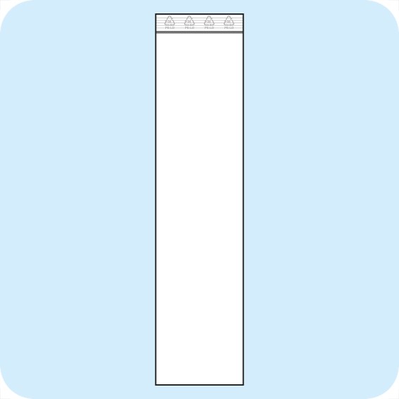 Užspaudžiami maišeliai 60 x 260 mm, PE plėvelė 50mic