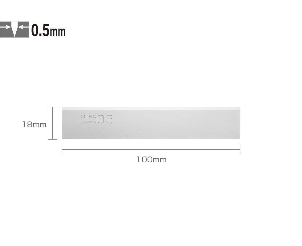 OLFA Geležtė BS-10B 100mm gremžtukui XSR-300 10vnt.