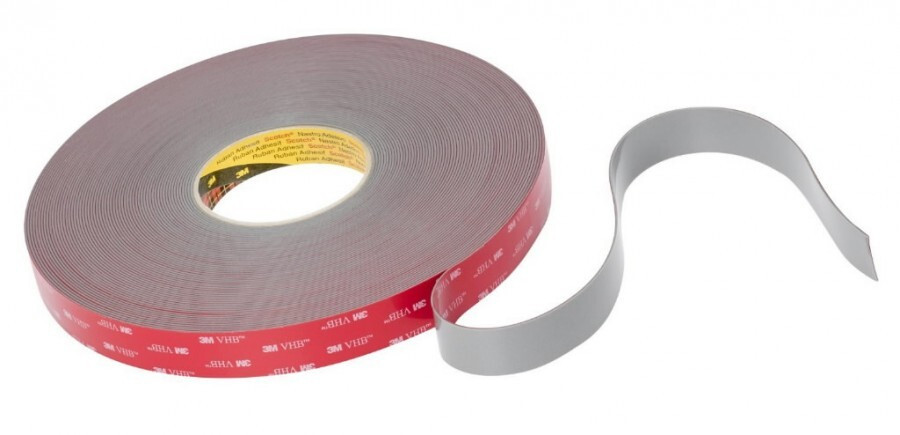 3M Dvipusė lipni pilka juosta 3M GPH-110GF VHB (19mm x 33m) atspari karščiui