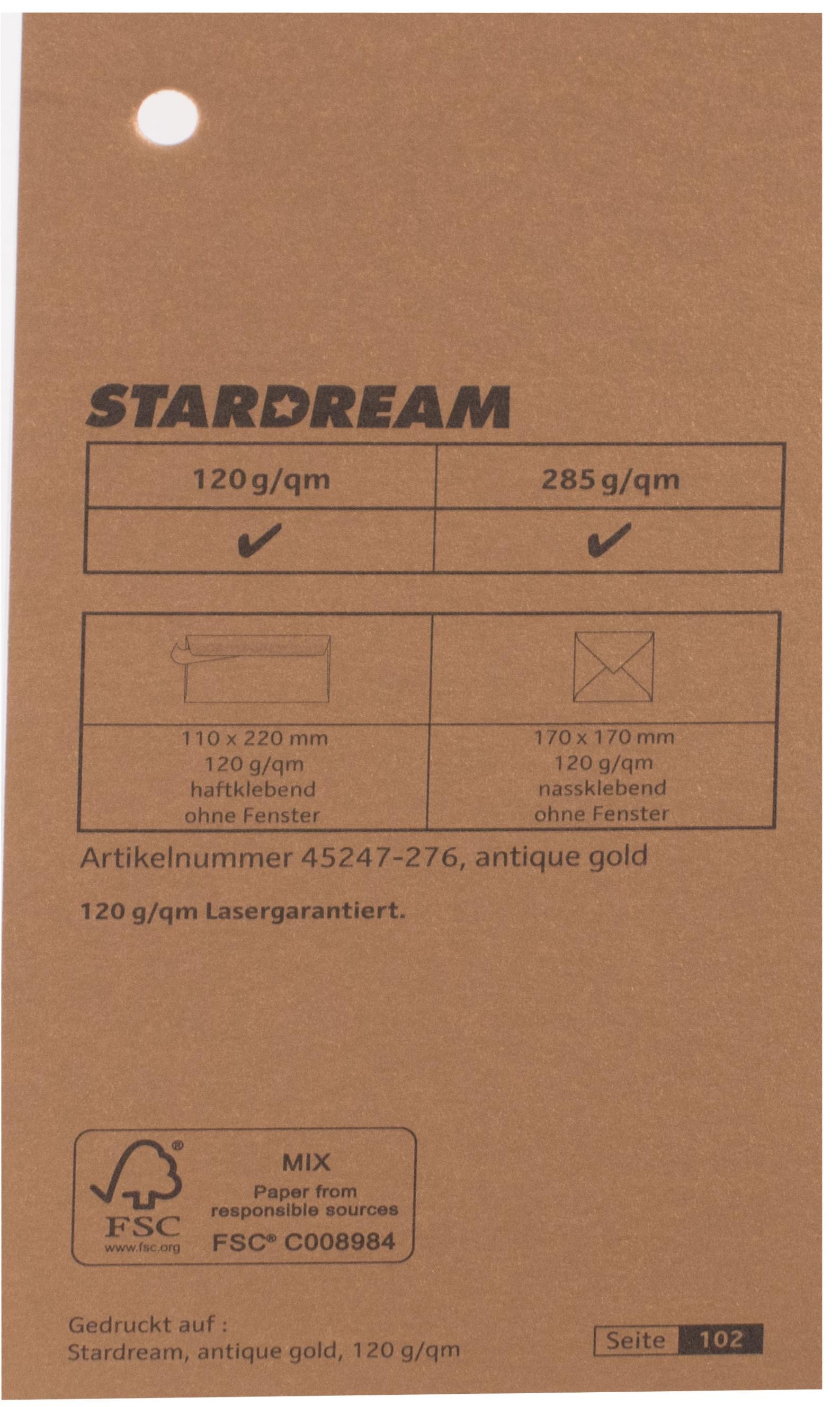 CORDENONS Metalizuotas popierius Stardream antique gold 120g/m2 72x102 cm aukso sp.
