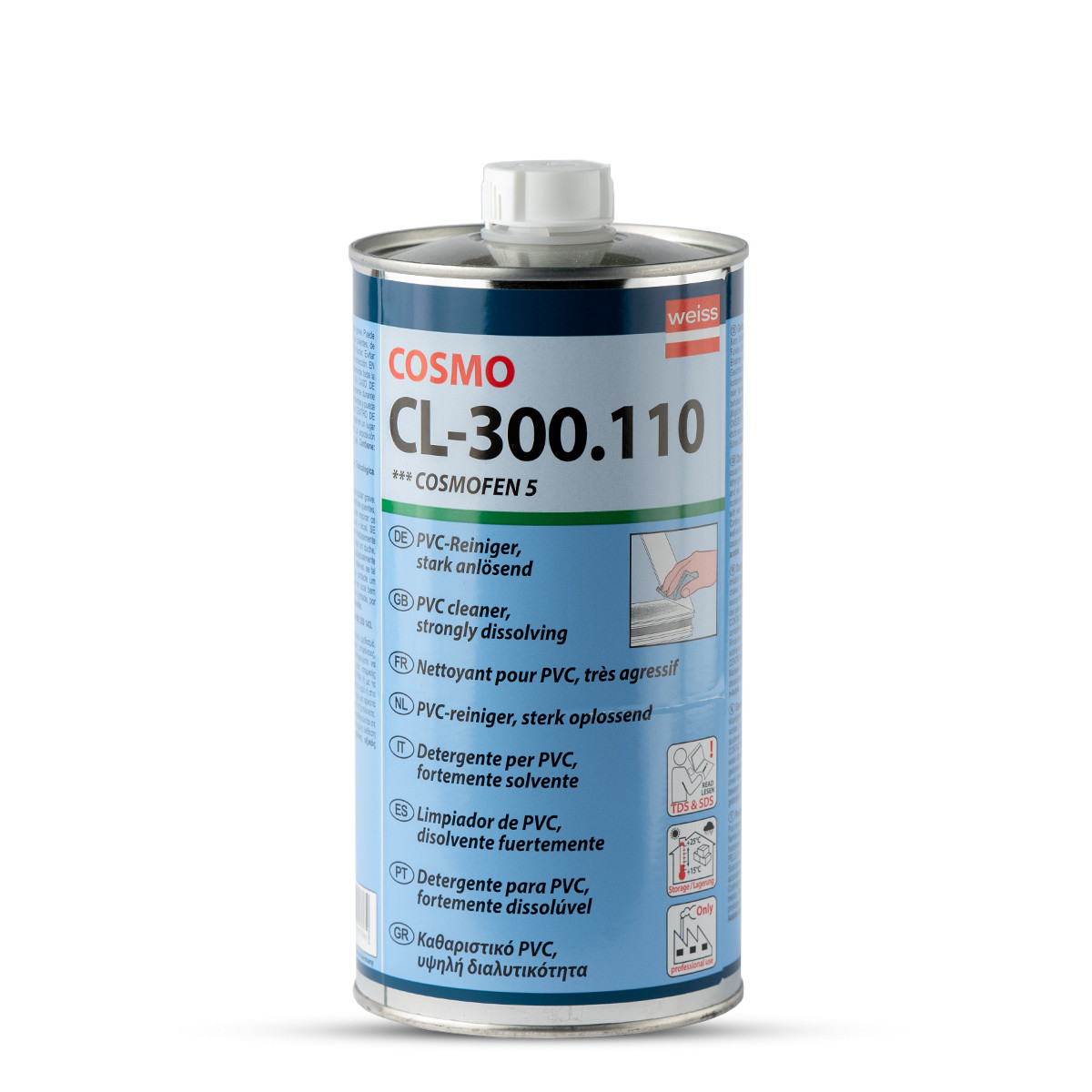 WEISS Stiprus valiklis Cosmofen 5 PVC CL-300.110, 1000ml