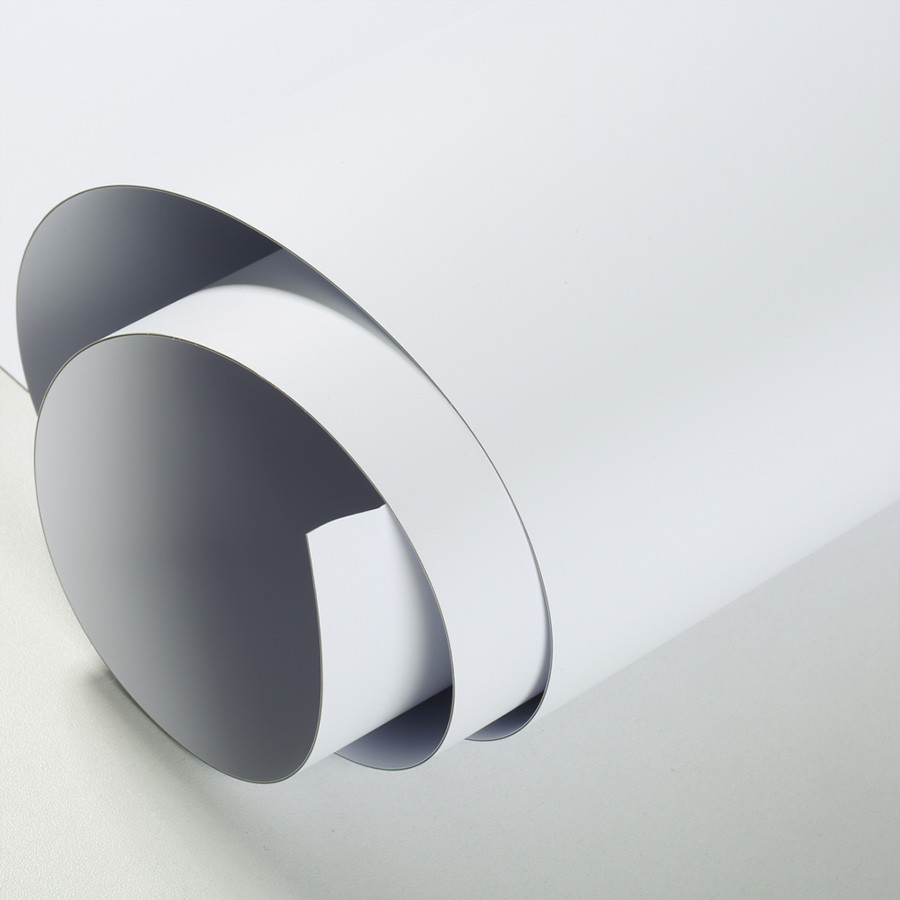 Ink-Jet Blockout Pop-Up 340 g/m2 pilka, pusiau matinė (Ritinys 0,914x20 m)