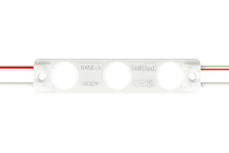 BALTLED LED modulis Crown OPTO Base-3 šaltai balta 7000-7500K 0,72W 12V
