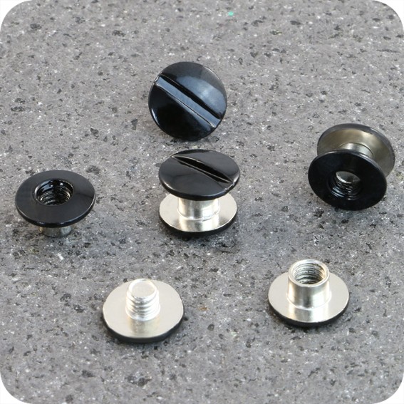 Metaliniai varžtai, dažyta juoda sp., 3,5mm ilgio