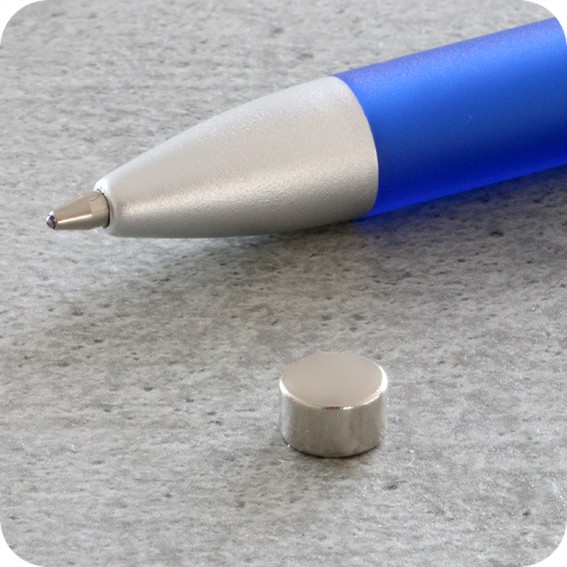 Magnetiniai apskritimai, 7mm x 4mm, N35 (100 vnt.)