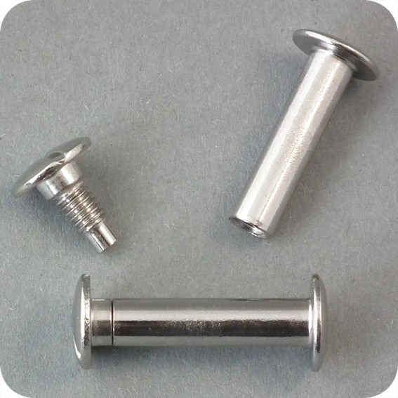 Metaliniai nikeliuoti varžtai, 37mm ilgio