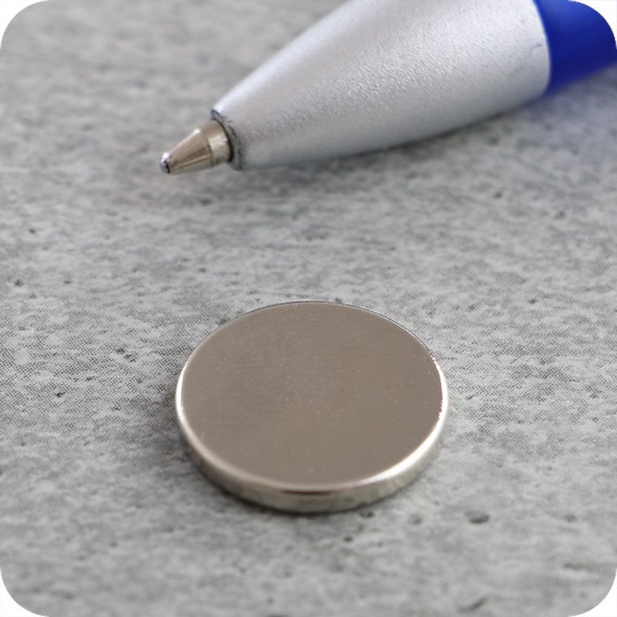 Magnetiniai apskritimai, 15mm x 2,5mm, N35 (100 vnt.)