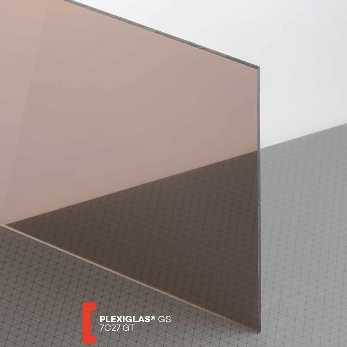 POLYVANTIS GmbH Plexiglas GS (3050x2030x8mm) 7C27 bronzinė