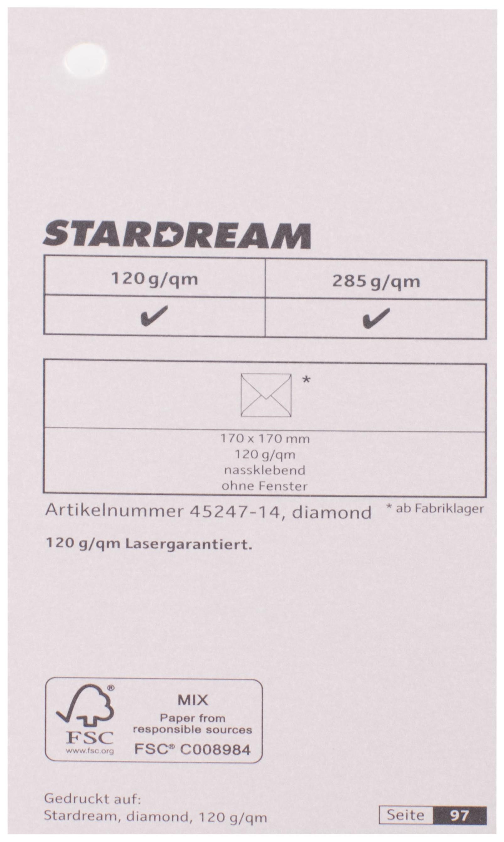 CORDENONS Metalizuotas popierius Stardream diamond 285g/m2 72x102 cm deimanto sp.