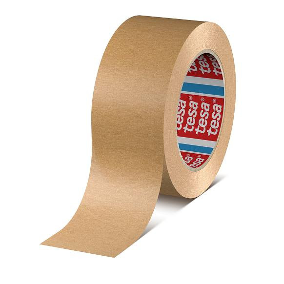 TESA Pakavimo juosta Tesa 4713 krepas, natūr. kaučiukas ruda (50mm x 50m)