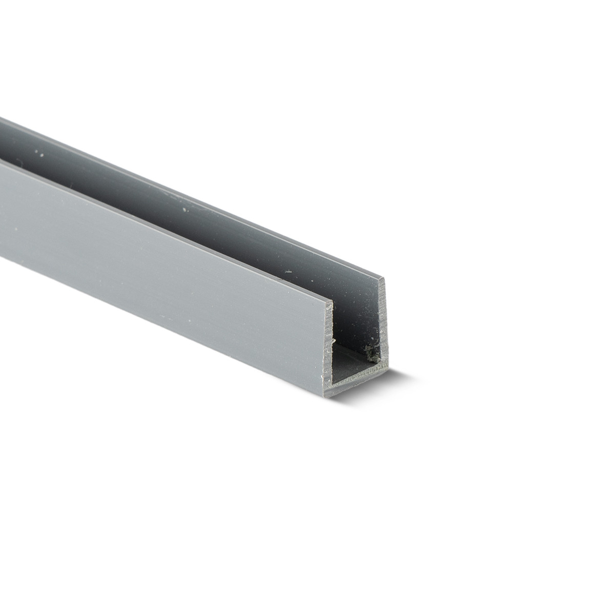 GEHR PVC profilis U (10x15x1,5mm) tamsiai pilkas 310 3000mm