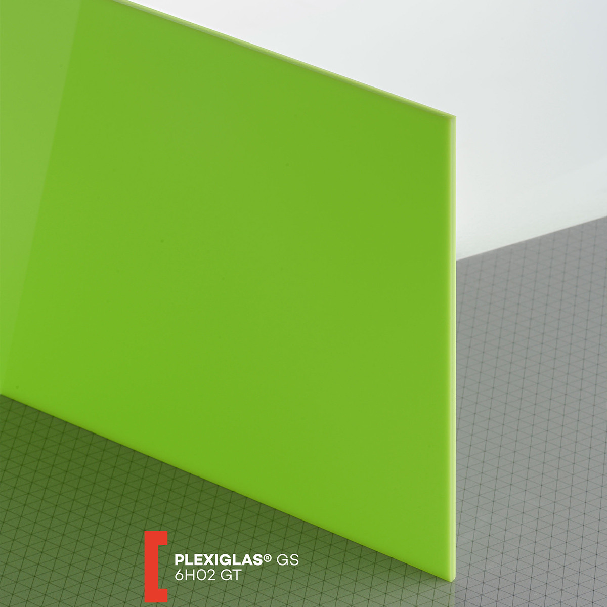 POLYVANTIS GmbH Plexiglas GS (3050x2030x3mm) 6H02 žalia (703)