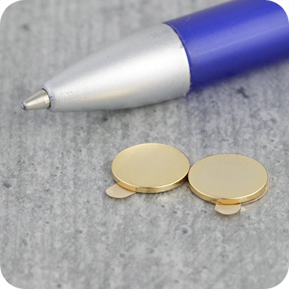 Lipnūs magnetiniai apskritimai, 10mm x 1,0mm, N35 (100 vnt. - 50 porų)