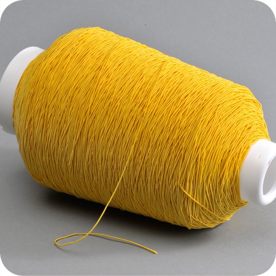 Apvalios elastinės gumelės 1mm, geltonos sp., ritė 1050m