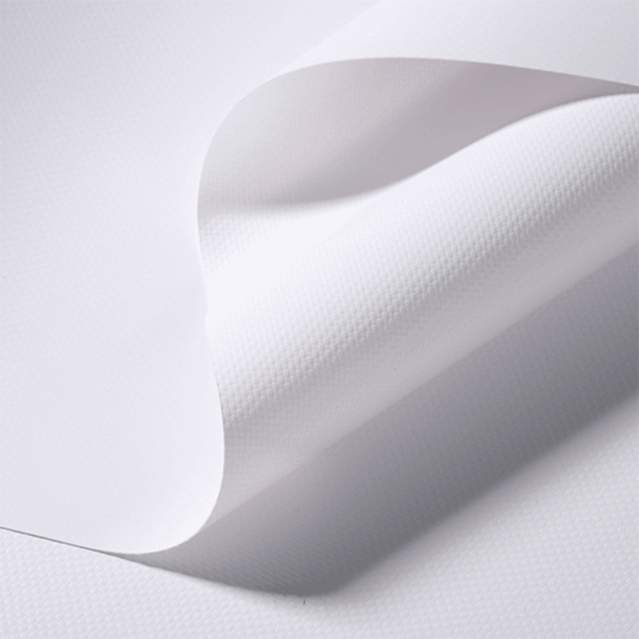 Tentas Premium Frontlit 440 g/m2 balta, matinė (Ritinys 1,37x50 m)