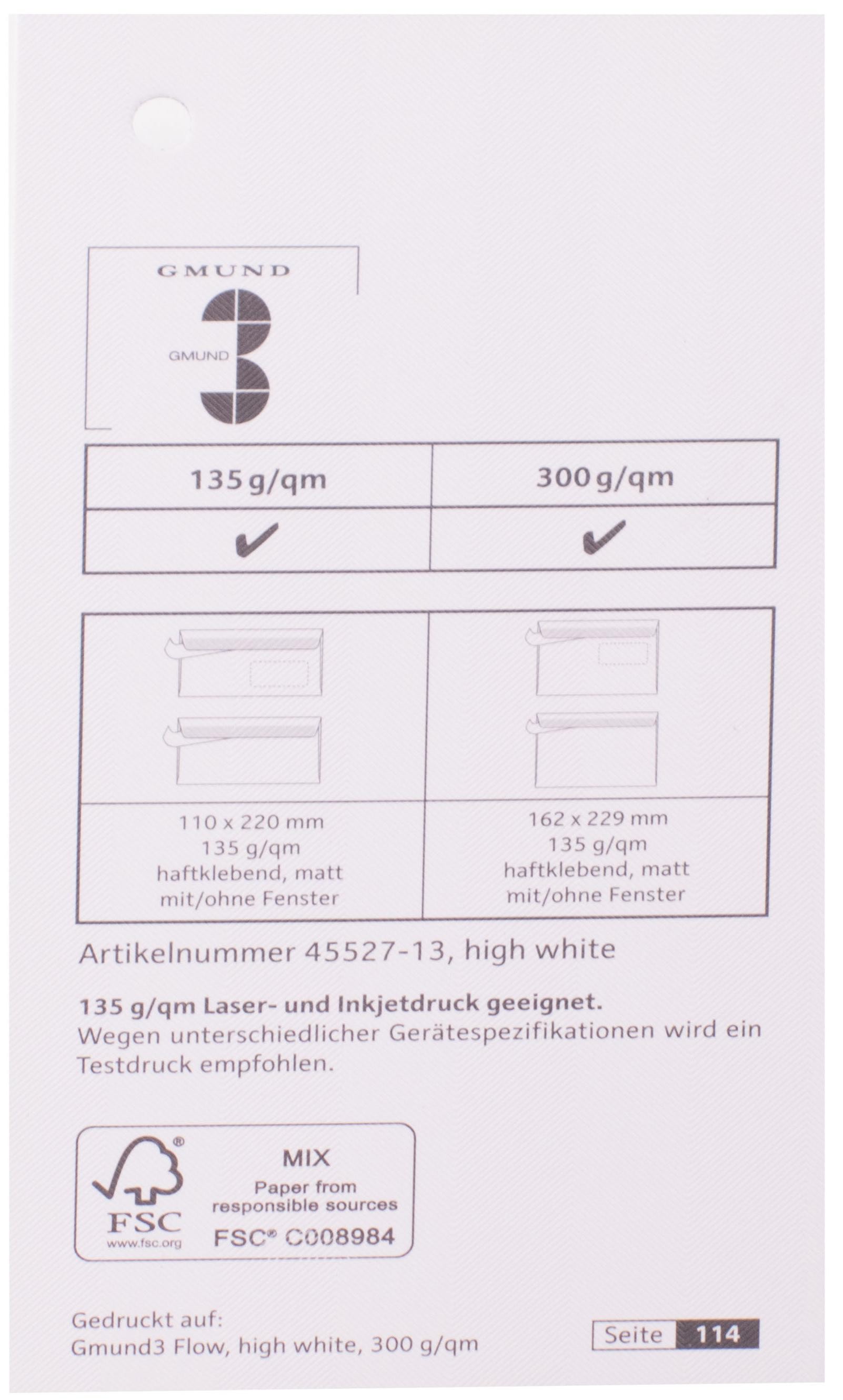 GMUND Spalvotas tekstūrinis dizaino popierius  Gmund 3 Flow high blizgi balta sp. (70X100 cm) SB 310g/m²