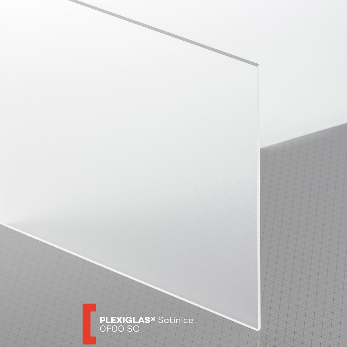 POLYVANTIS GmbH Plexiglas Satinice (3050x2030x4mm) 0F00 SC skaidri matinė