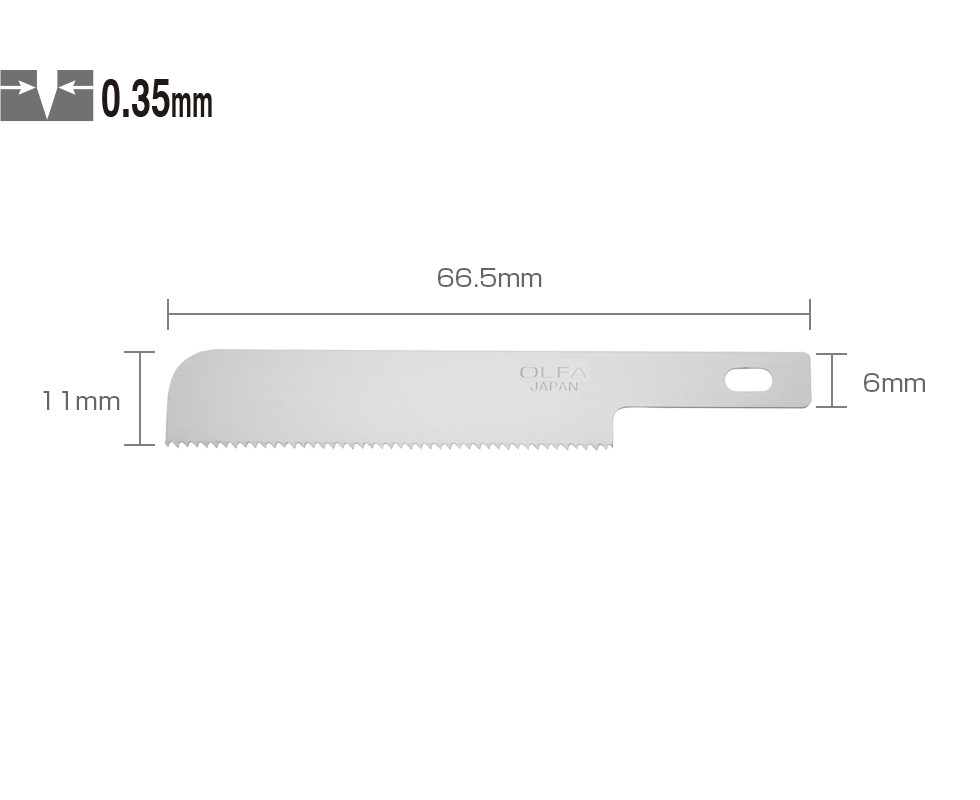 OLFA Geležtės KB4-WS/3  skalpeliui AK-4   6mm 3 vnt.