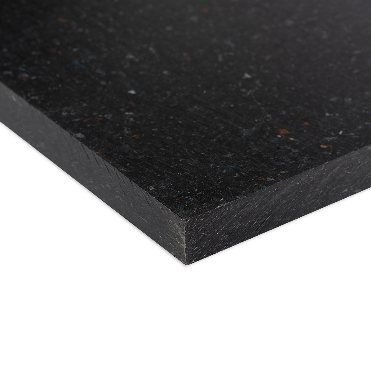 Polietileno plokštė PE 1000R confetti (2000x1000x25mm) juoda 23,25 Kg/m2
