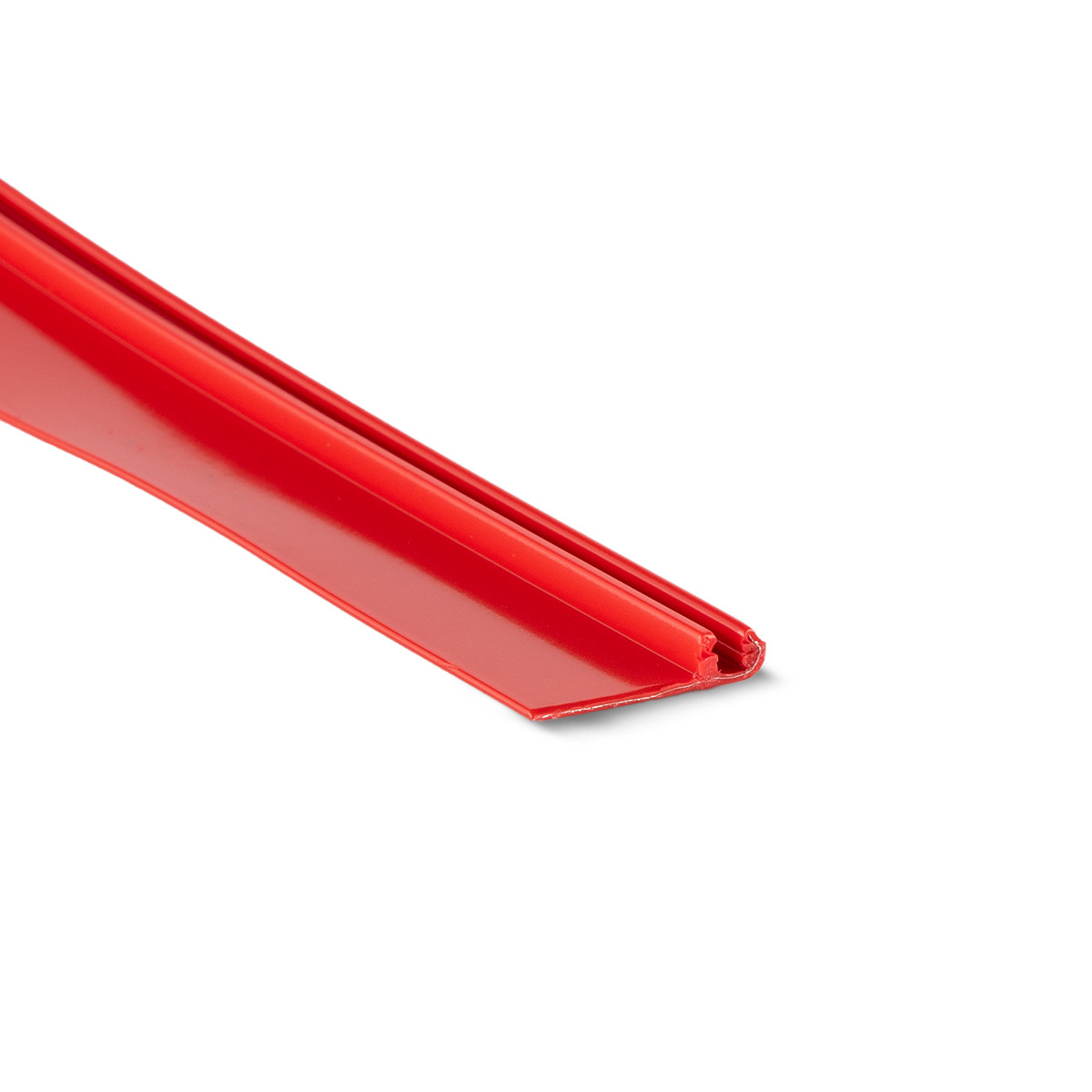 Proprofil Plastikinis kantelis SignTrim 273 3mm F, šviesiai raudona ~RAL3020 (50m ritinys)