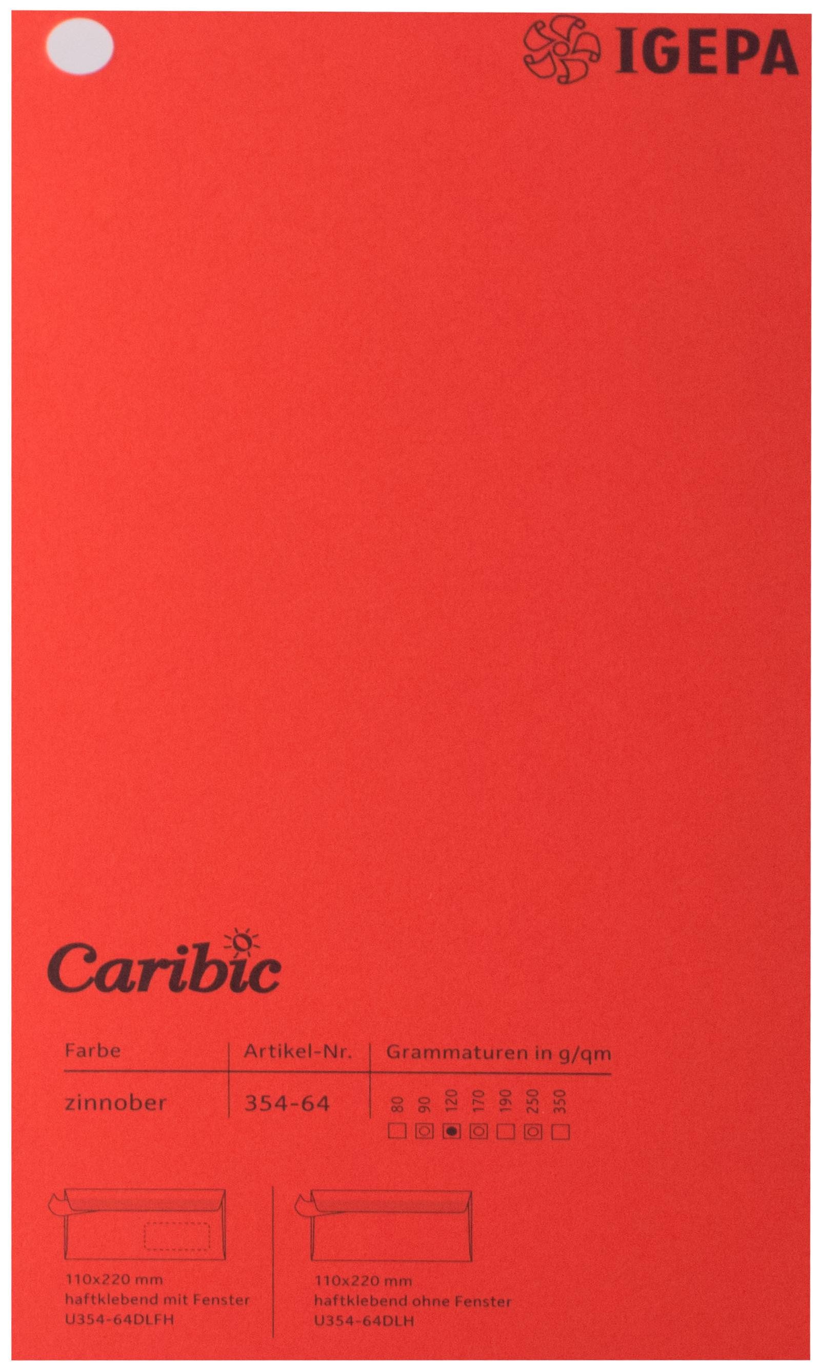 Favini Spalvotas popierius Caribic Nr.64 250g/m2 65x92 cm (raudona)
