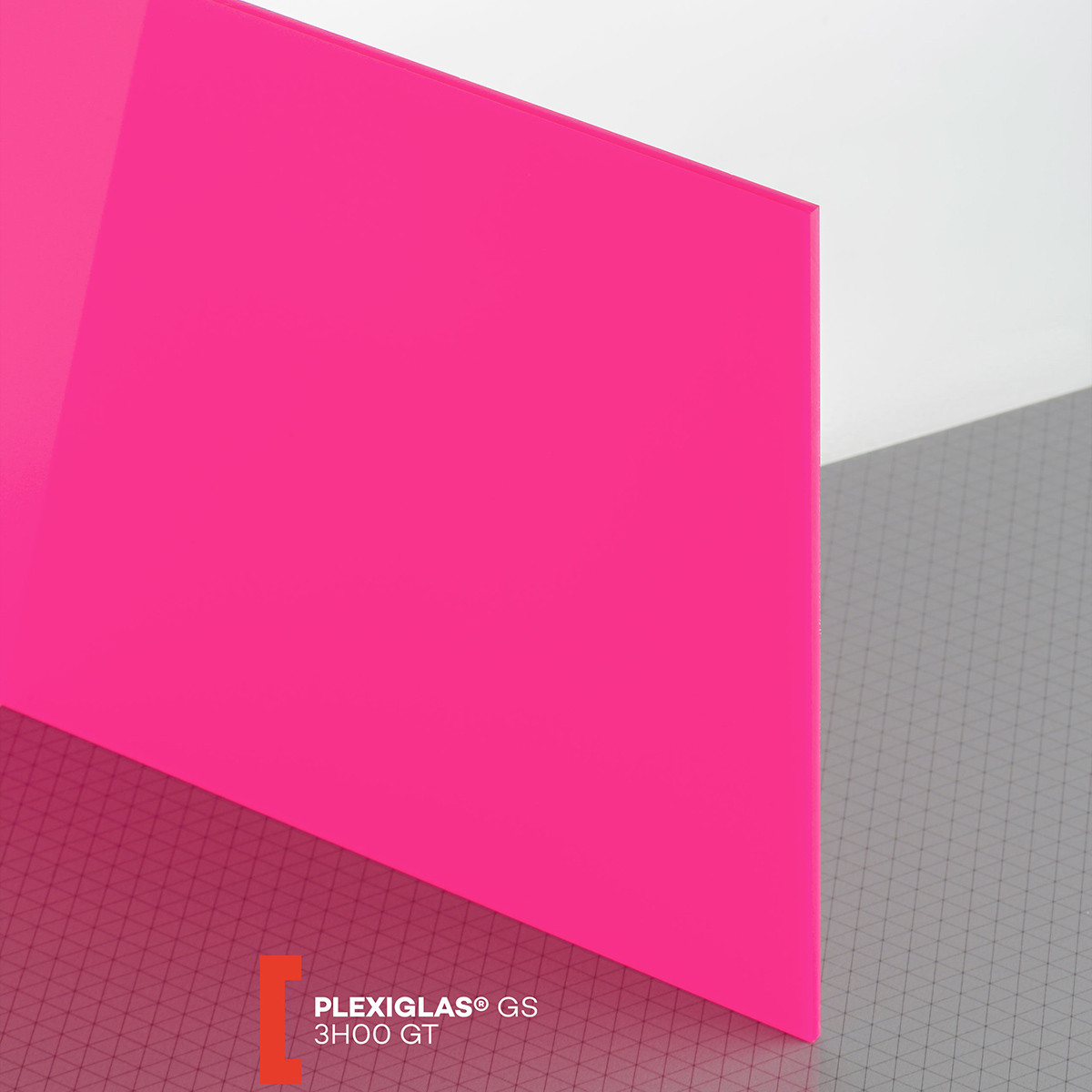 POLYVANTIS GmbH Plexiglas GS (3050x2030x3mm) 3H00 raudona (500)