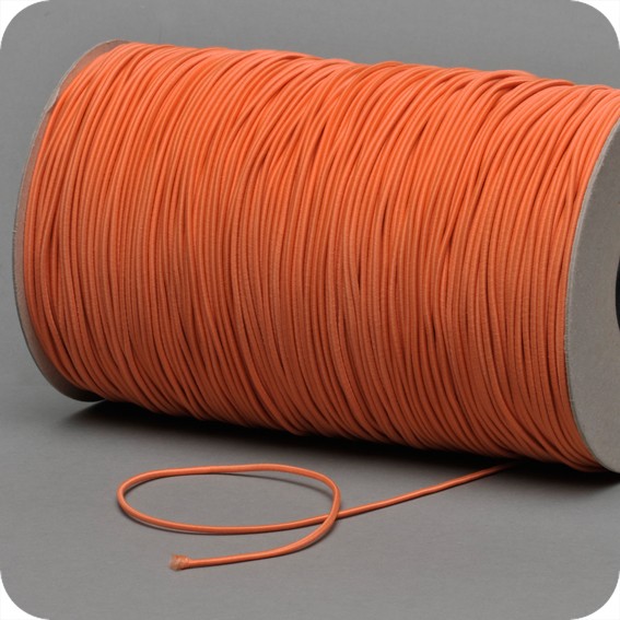 Apvalios elastinės gumelės 2,2mm, oranžinės sp., ritė 500m