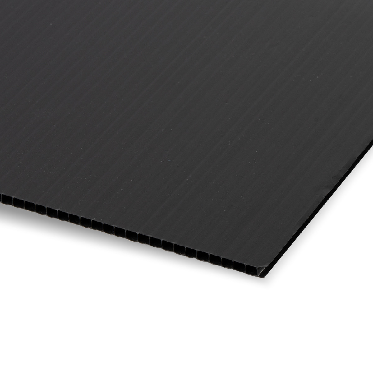 GEKO Kanalinio polipropileno plokštė Gofroplastikas (3000x2000x3mm) 400g/m2 juoda