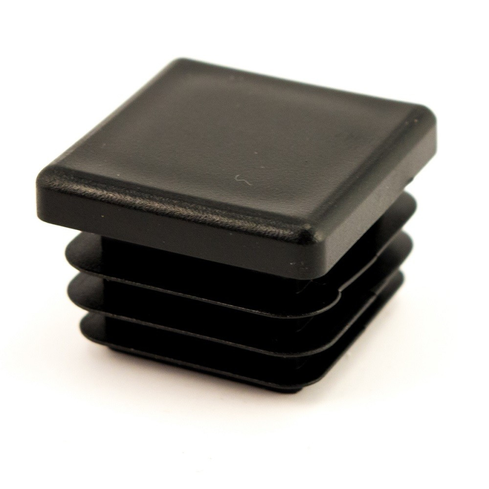 Dangteliai stačiakampiams profiliams (20x20x2mm) 305-20202-40, juoda