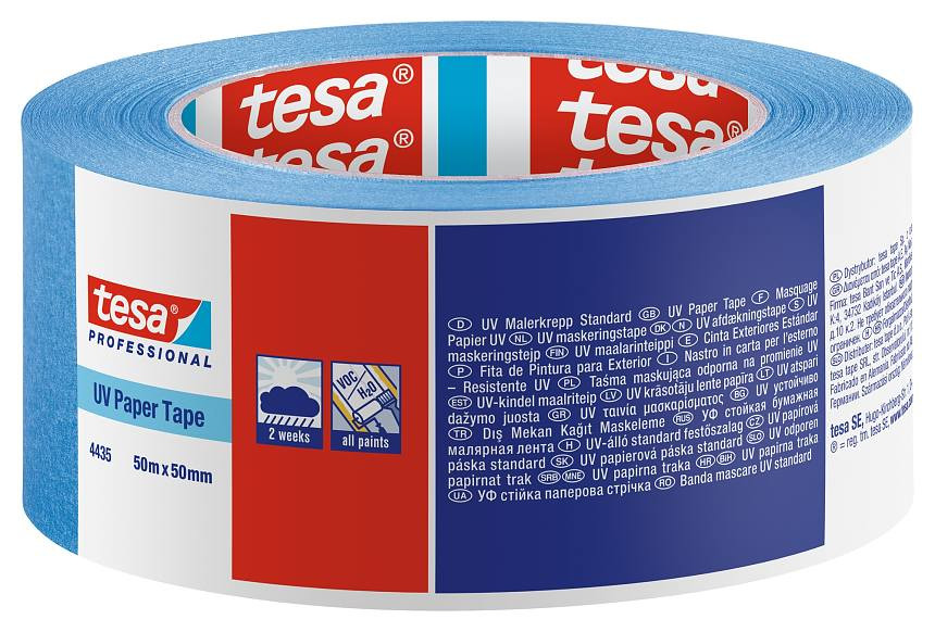 TESA Apsauginė dažymo juosta Tesa 4333 lauko darbams (50mm x 50m)