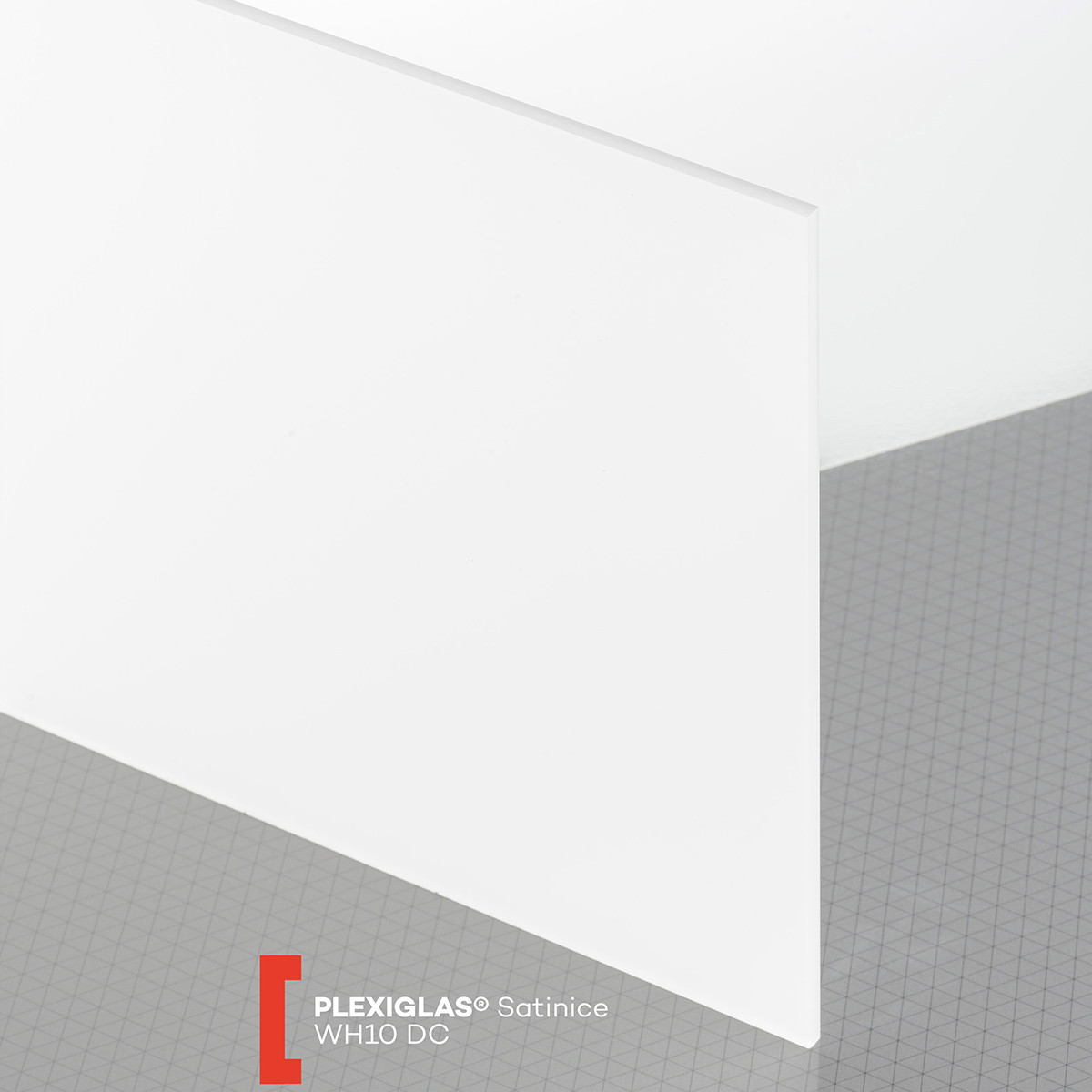 POLYVANTIS GmbH Plexiglas Satinice (3050x2030x3mm) WH10 DC balta