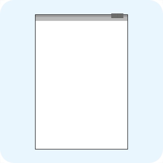 Maišeliai su slankiojančiu plastikiniu užsegimu, 225 x 310 mm, PE plėvelė 60mic