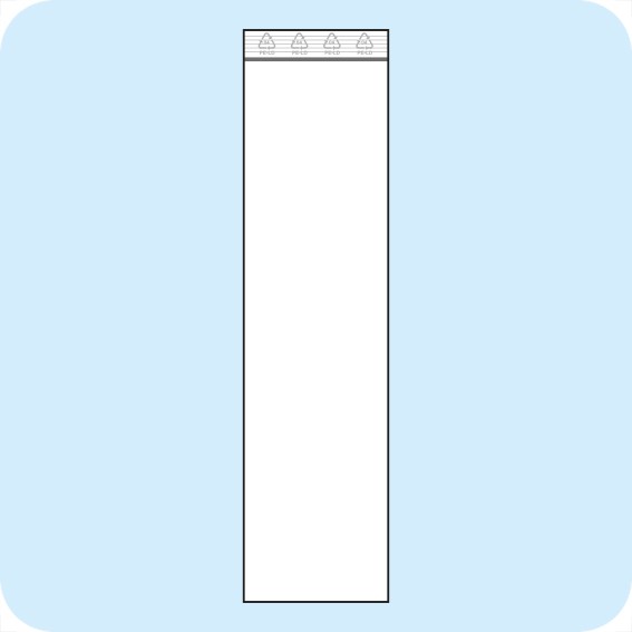 Užspaudžiami maišeliai 60 x 230 mm, PE plėvelė 50mic