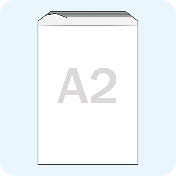 Maišeliai su atvartu, A2, 440 x 620 mm, PE plėvelė 70mic