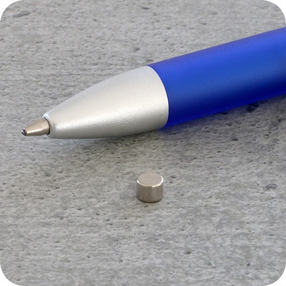 Magnetiniai apskritimai, 4mm x 3mm, N35 (100 vnt.)