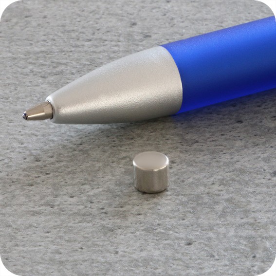 Magnetiniai apskritimai, 5mm x 4mm, N35 (100 vnt.)